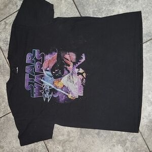 Fifth Sun Star Wars Mens Size XL  Tshirt Black Purple Hans Solo Darth Vader